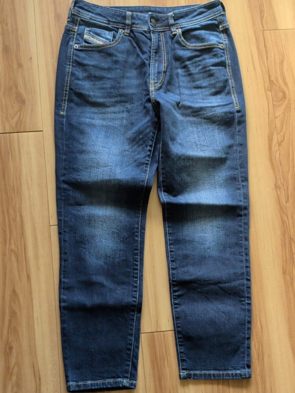 Diesel Women's Dark Blue Cropped Jeans